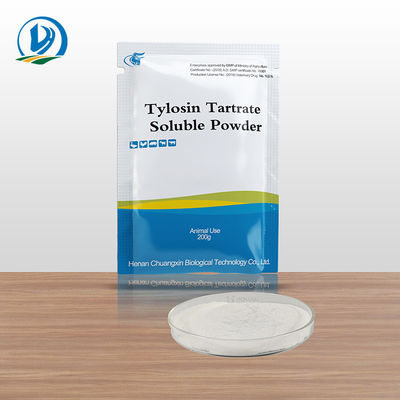 Pó solúvel do Tartrate solúvel em água veterinário do Tylosin dos antibióticos 74610-55-2 20% 50% para a galinha dos pássaros