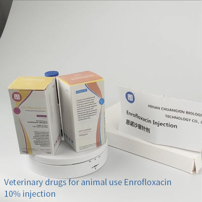 Os fornecedores chineses vendem por atacado a injeção injetável veterinária de Enrofloxacin das drogas para porcos dos cães