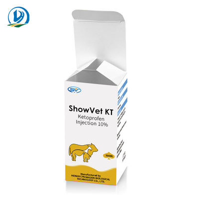 Drogas injetáveis veterinárias da injeção líquida do Ketoprofen 10% 100ml para o gado dos cães