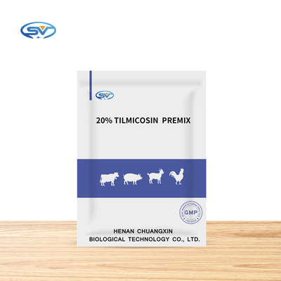 As drogas da medicina veterinária iluminam - grânulo amarelos do Premix de Tilmicosin 20% para porcos, galinhas, vacas, cabras