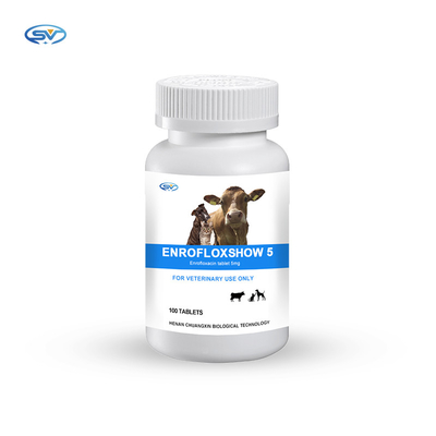 Medicina veterinária da taça da tabuleta 5mg da taça de Enrofloxacin para o animal de estimação