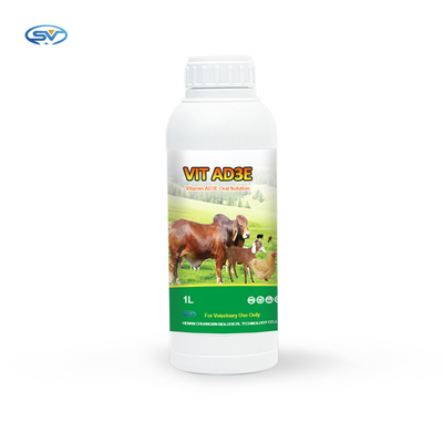 Solução oral oral da vitamina AD3E da medicina da solução para cavalos, gado, carneiros, cabras, porcos, cães, gatos, rabino