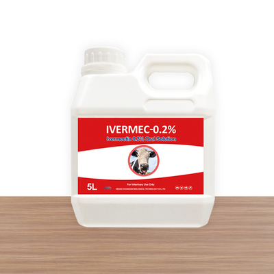 Medicina oral veterinária Ivermectin da solução 0,2% soluções orais para o gado e o ovino