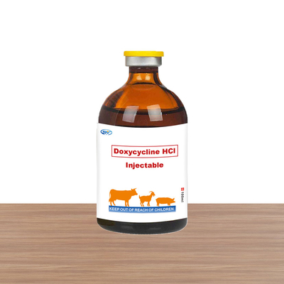 Da injeção antibiótica injetável veterinária das drogas de 10% tipo animal injeção do hidrocloro do Doxycycline