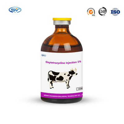 Injeção respiratória 5% do Oxytetracycline da injeção injetável veterinária do hidrocloro de Oxytetracycline das drogas anti