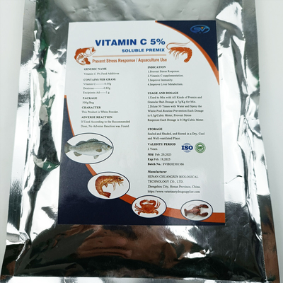 Aditivos da alimentação dos peixes da vitamina C 5% das medicinas da cultura aquática no crescimento PBF da nutrição dos peixes