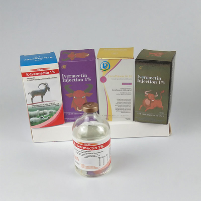 Drogas injetáveis veterinárias da injeção de Ivermectin 1% para o gado e os suínos das cabras