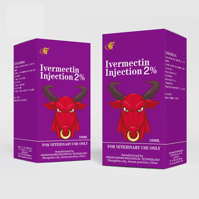 Drogas injetáveis veterinárias da injeção de Ivermectin 1% para o gado e os suínos das cabras