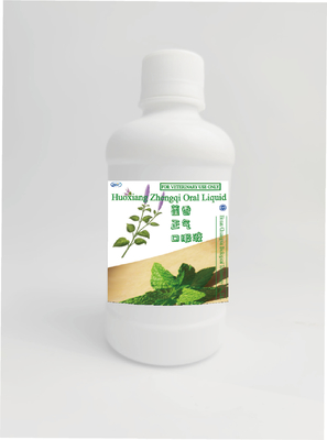 Líquido oral de Huoxiang Zhengqi da medicina da solução (Ageratum-líquido) para impedir a insolação nos rebanhos animais 250ml