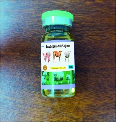 Drogas injetáveis veterinárias com 0,2% injeções 10ml do benzoato de Estradiol para o cio animal