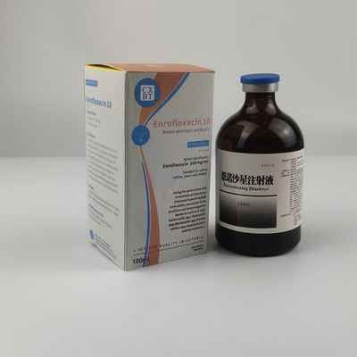 Drogas injetáveis veterinárias Quinolones 100ml de CHBT Enrofloxacin 10%