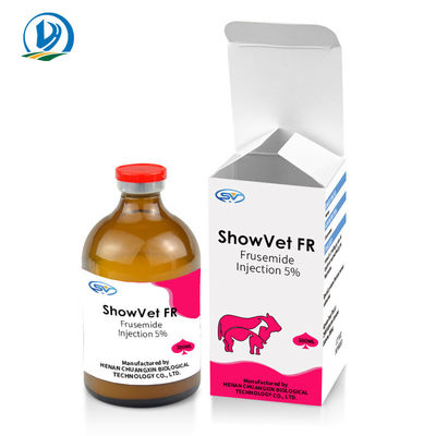 Injeção injetável veterinária do Furosemide dos diuréticos das drogas 10 mg/Ml para o gado