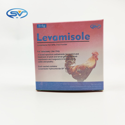 Hidrocloro veterinário das drogas antiparasitárias 30% Levamisole de CAS 16595-80-5